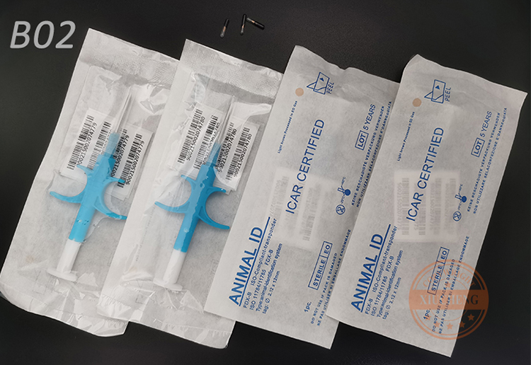 Animal Bioglass Tags-6 B02-EM4305 Animal RFID Tags