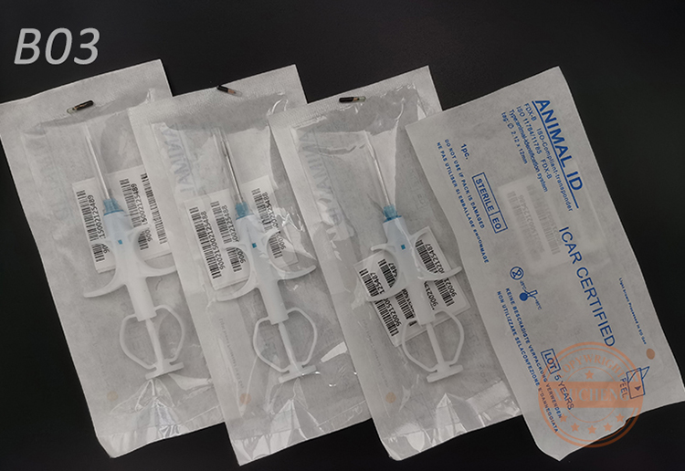 Animal Bioglass Tags-7 B03-EM4305 Animal RFID Tags