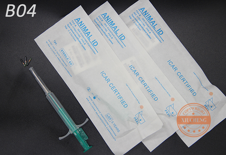 Animal Bioglass Tags-8 B04-EM4305 Animal RFID Tags