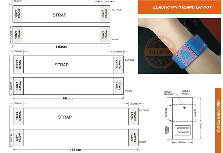 C13 RFID Elastic wristband-11 Custom Elastic Wristbands with RFID