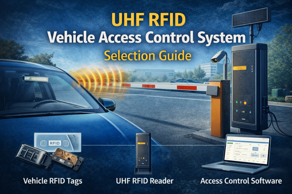Sistema de controlo de acesso de veículos por RFID UHF