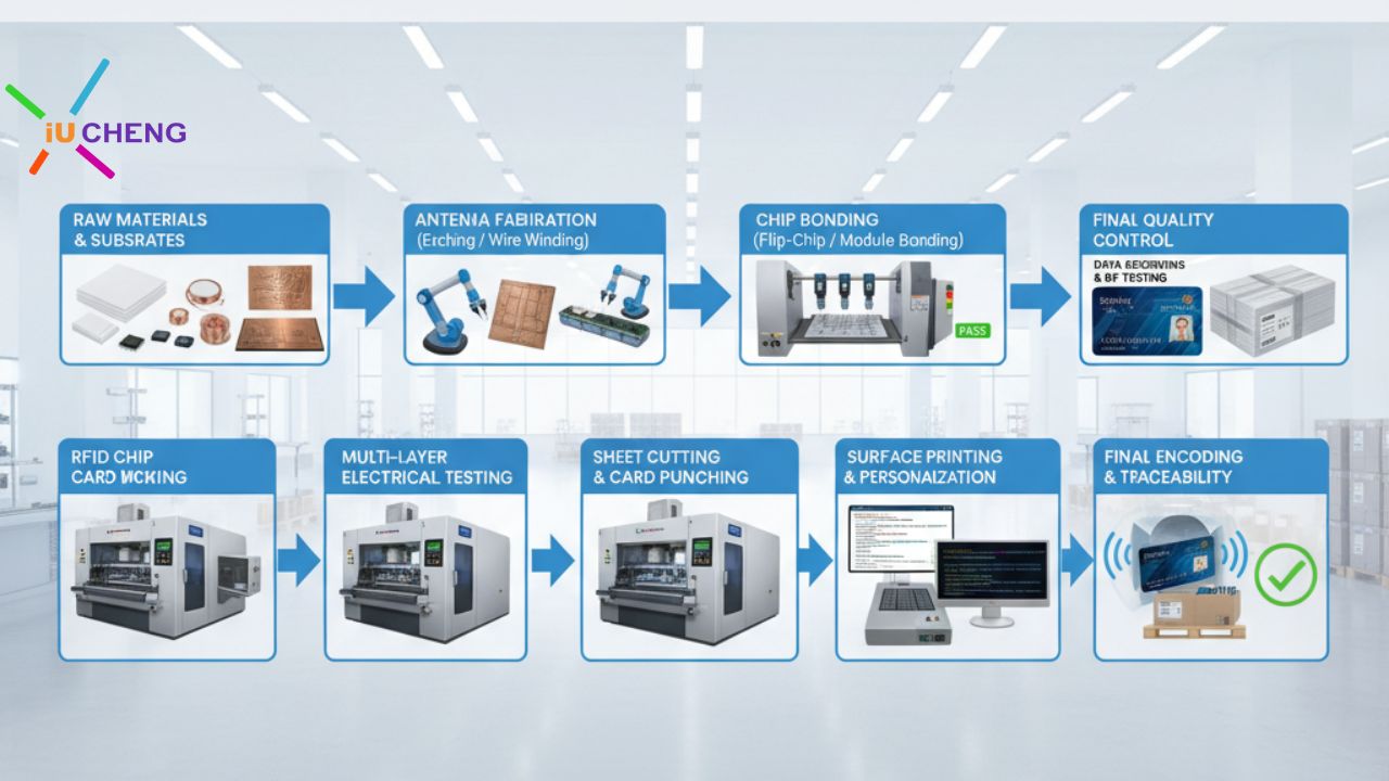 cartão rfid srmart produzir passo a passo-XIUCHENG RFID