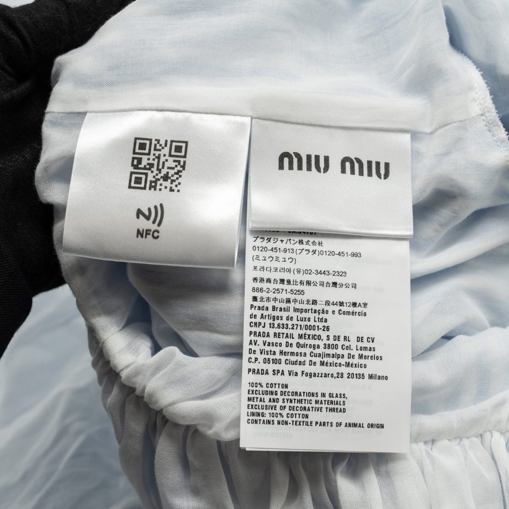 Pano Miu Miu com nfc