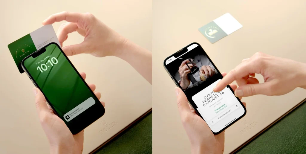 NFC-CARD-ROLEX-SERVICE-CARD