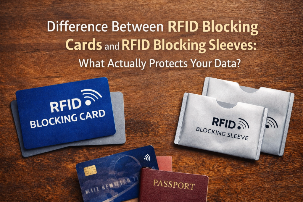Cartes et pochettes bloquant la RFID