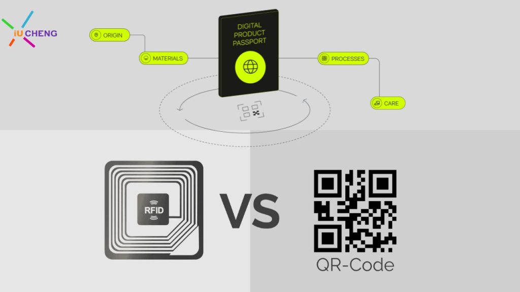 RFID frente a código QR para el pasaporte digital de productos