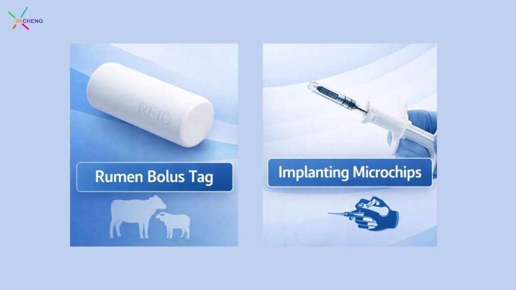 Marquage du bolus de rumen ou implantation de puces électroniques
