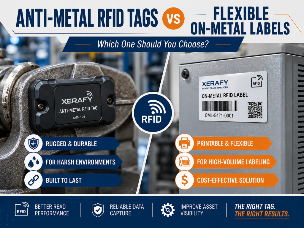 Anti Metal RFID Tags vs Flexible On Metal Labels