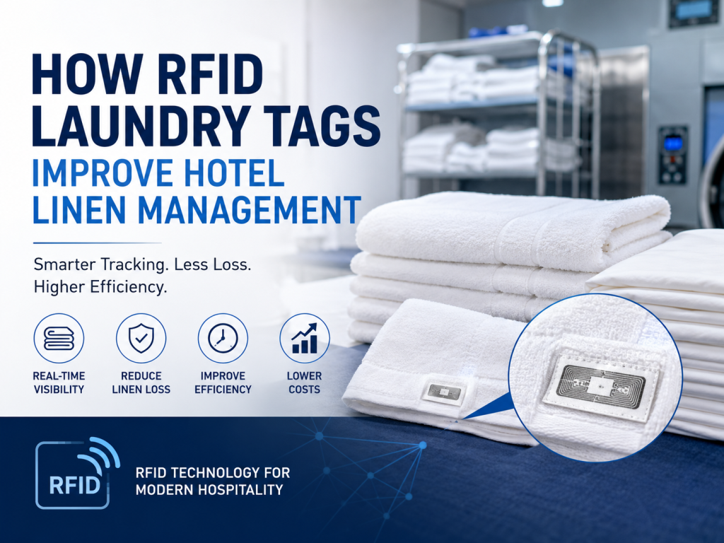Como as etiquetas RFID para roupa suja melhoram a gestão da roupa de hotel